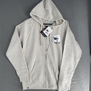 Pokemon Center Wooloo Full Zip Hoodie Mens Large Rare Discontinued Collectible